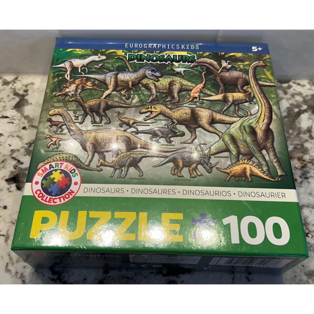 Eurographics Kids Dinosaurs Puzzle 100 Piece‎ Jigsaw Puzzle Ages 5+